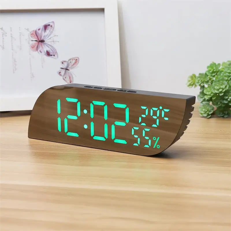 Maliben | LED Digital Alarm Clock with Dual Display & Unlimited Snooze
