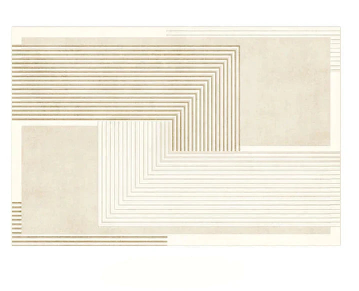 Maliben | Japanese Minimalist Plush Area Rug Non-Slip For Bedroom And Living Room