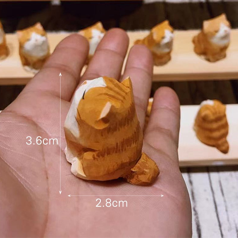 Maliben | Handmade Wooden Cute Pet Figurines