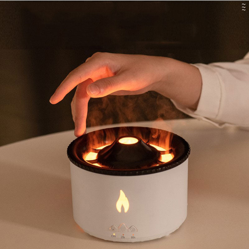Maliben | Volcanic Flame Air Humidifier Night Lamp