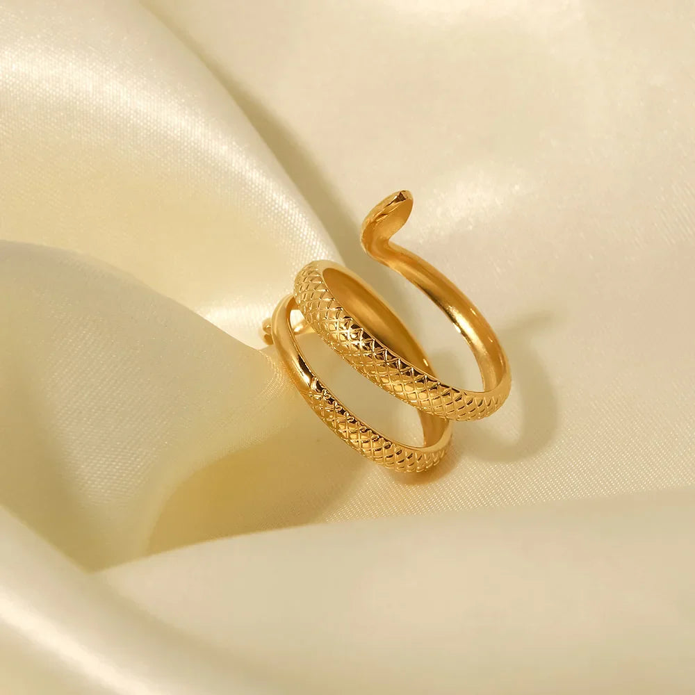 Maliben | Adjustable Spiraling Snake Ring