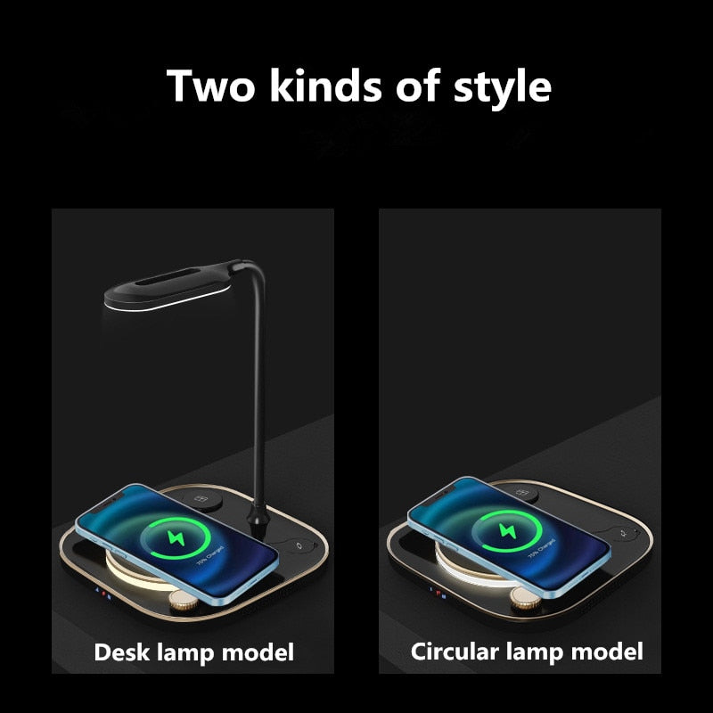 Maliben | Glow Wireless Charger Station Led Desk Lamp