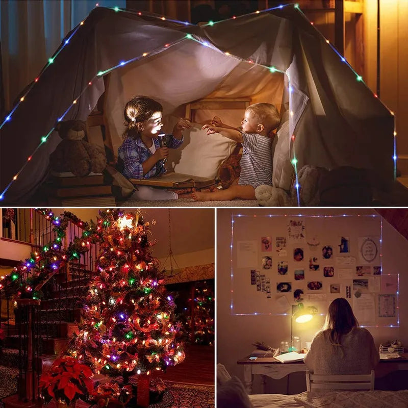 Maliben | LuMisolar String Lights Outdoor | 7–32 m | Solar Powered & Waterproof | 8 Light Modes | Christmas, Garden & Party Lighting