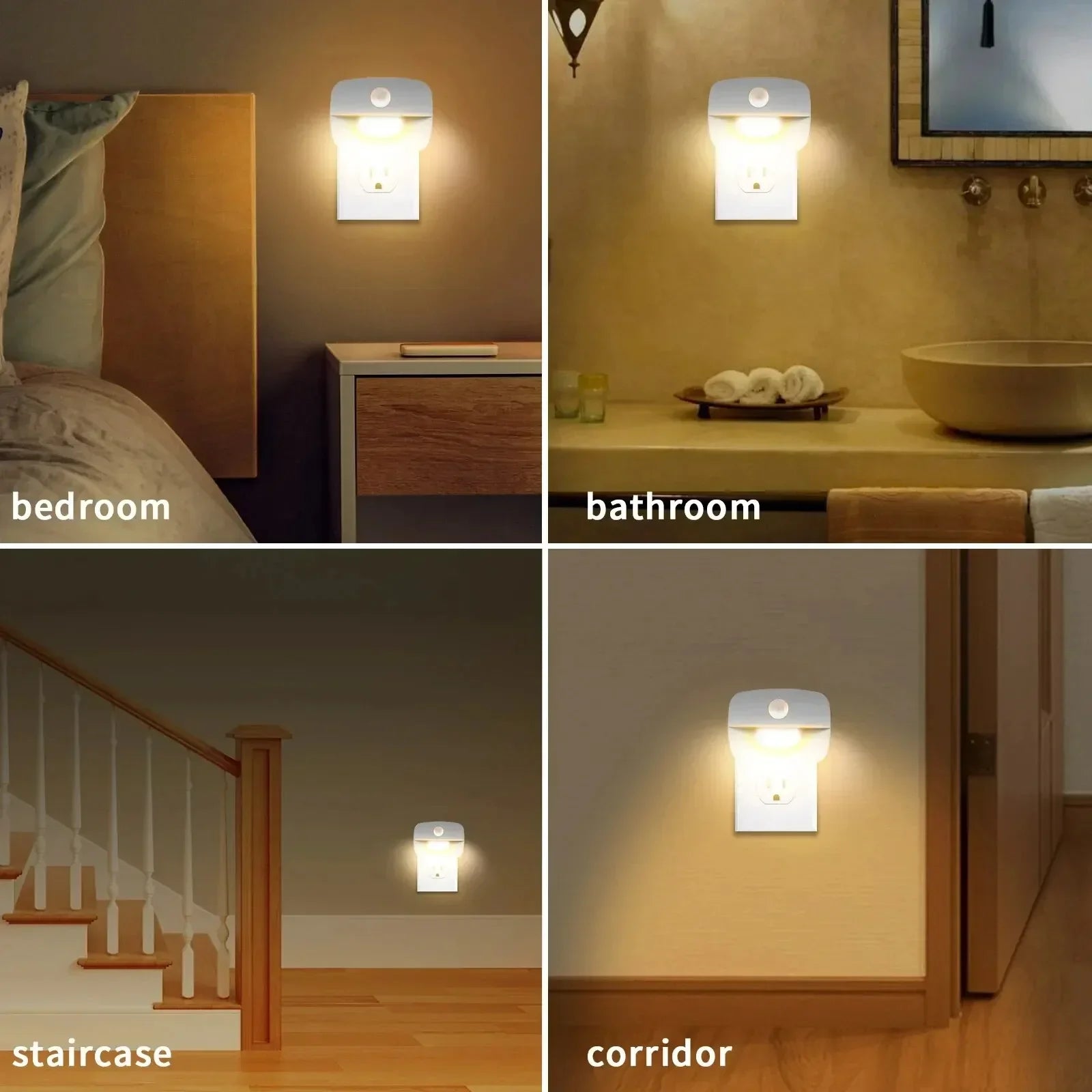 Maliben | Lumosense Led Night Light | With Motion & Light Sensor | Dimmable & Energy Efficient | Warm White & Cool White