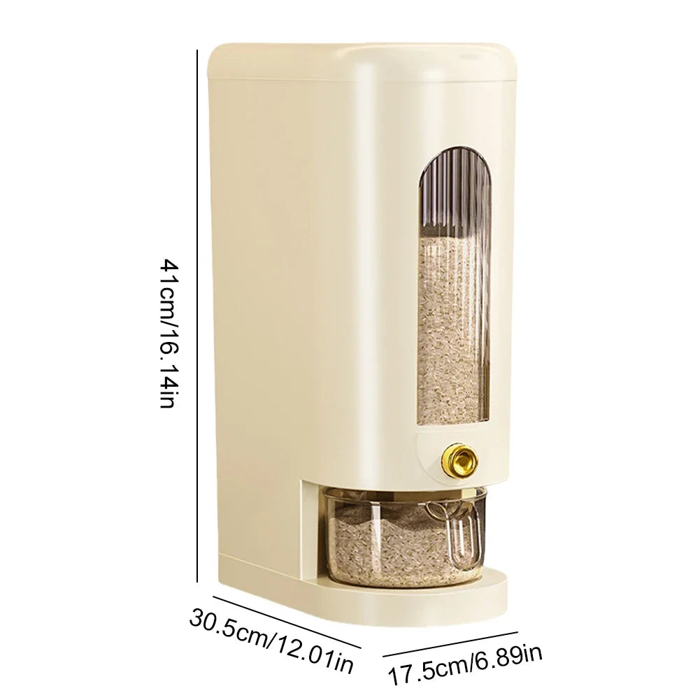 Maliben | Travel & Grain Dispenser Grainguard | 5 Kg / 10 Kg | Automatic & Insect Proof | Airtight & Hygienic