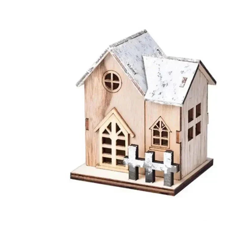 MAliben | Frostglitter Christmas Lanterns - Enchanting House-Shaped Christmas Decoration For a Magical Atmosphere