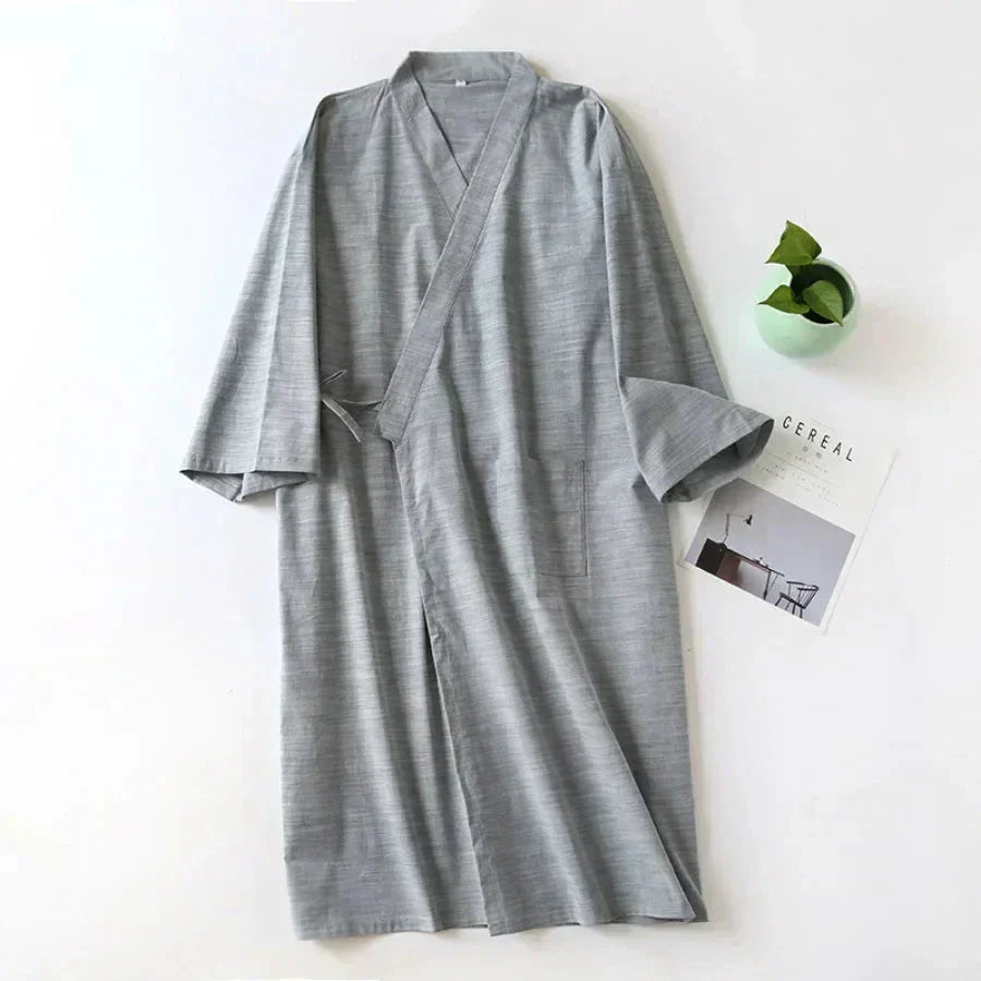Maliben SleepRobe – Cotton Nightgown for Men 2024