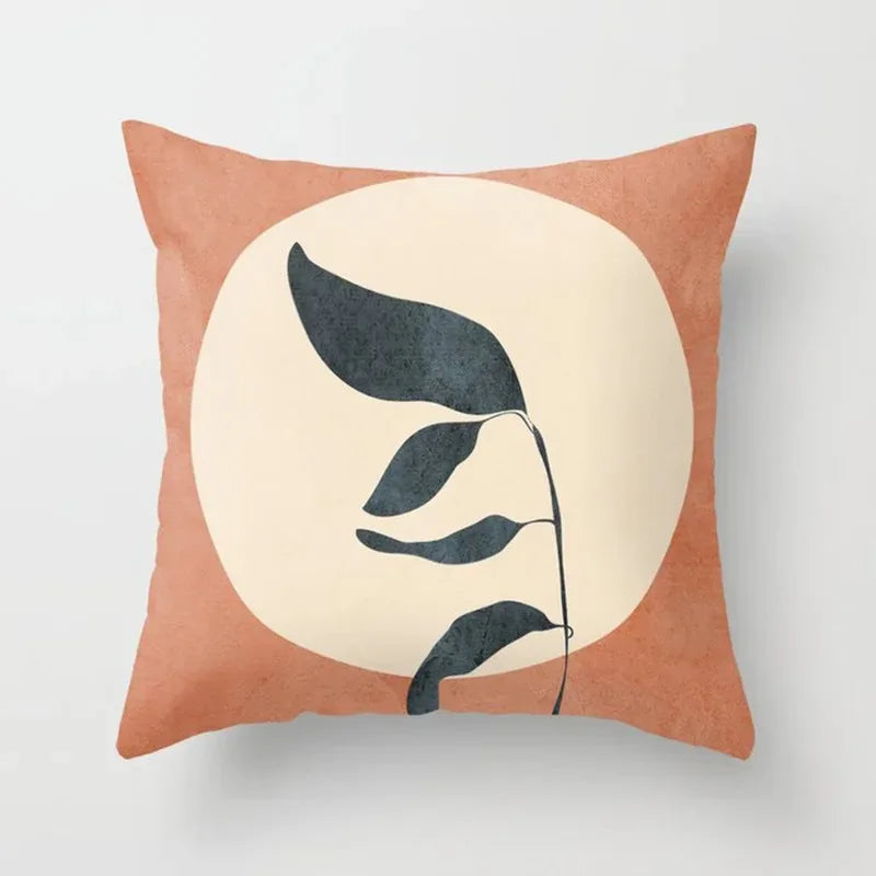 Maliben | Velvethaven Cushion Cover - Stylish Botanical Cushion Cover For Fresh Interior Makeover