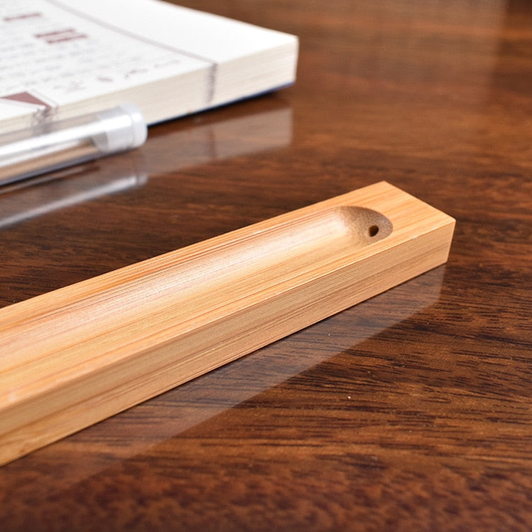 Maliben | SAndalwood Base Wood Incense Stick Holder - 23cm Line Incense Vessel For Home Decor and Aromatherapy