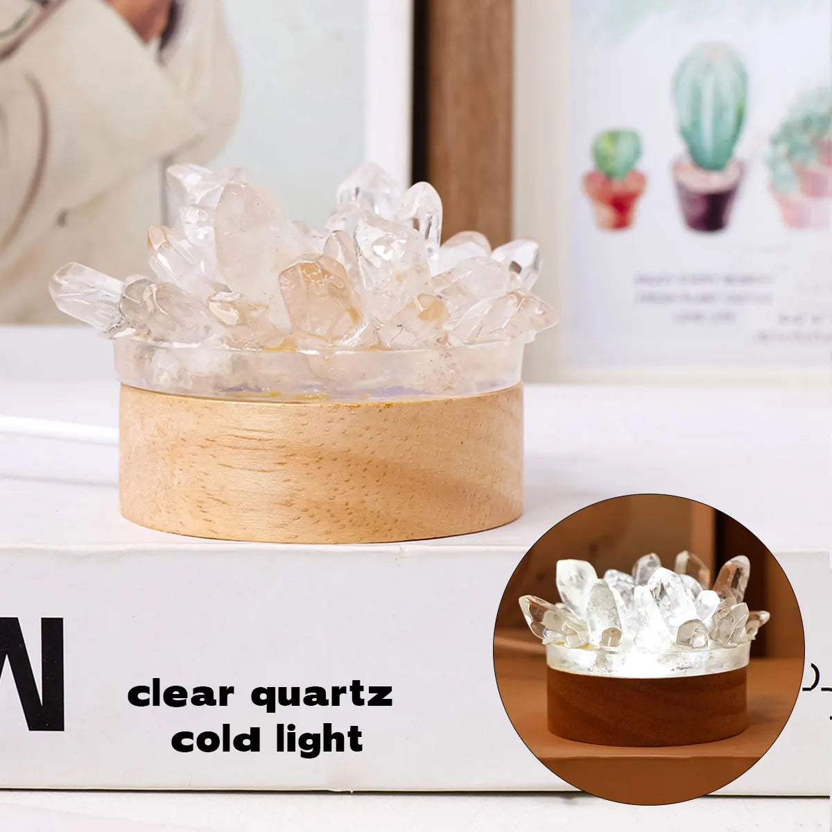 Maliben | Crystal Lamp Natural Stone | Handmade | FenG Shui & Wellness Decor | 150–200 g