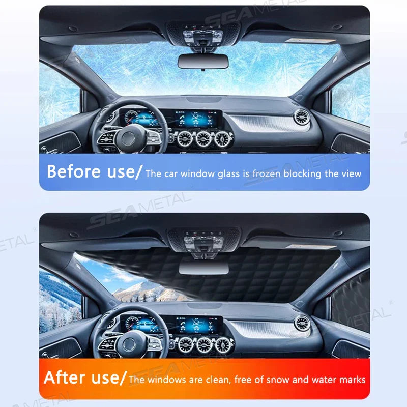 Maliben | Frostguard Pro | 5-Layer Windshield Cover | Magnetic & Windproof | Complete Ice Protection