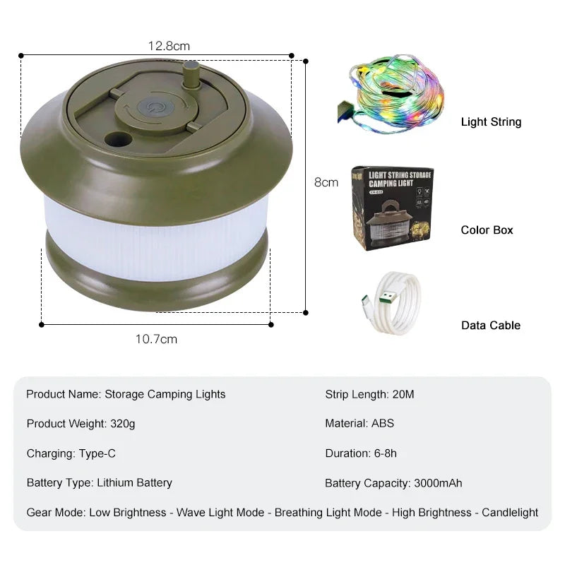 Maliben | Atmosphere Led Strips Camping Lamp