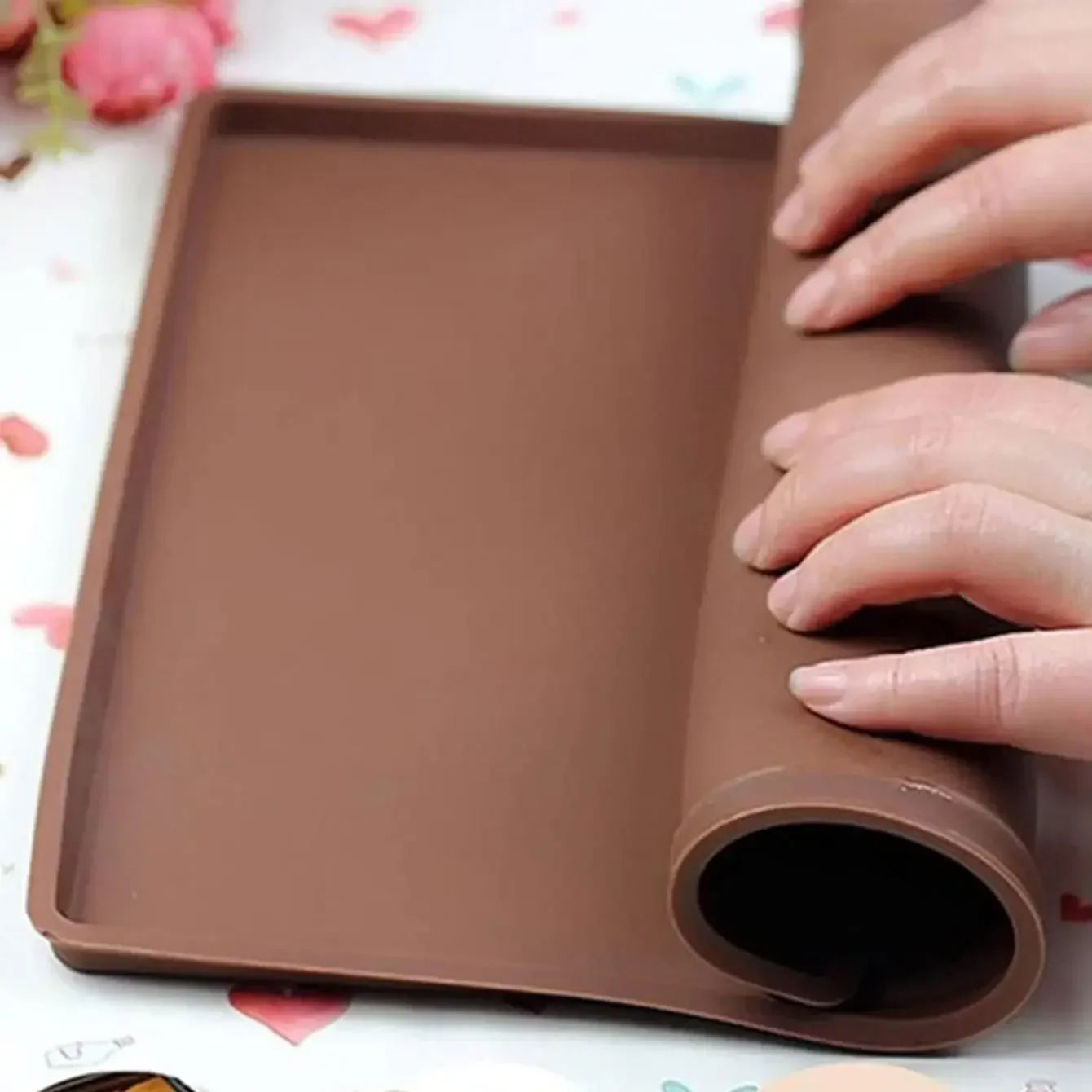 Maliben | Rollflex Silicone Baking Mat | Multifunctional & Heat Resistant | For Swiss Roll, Fondant & More