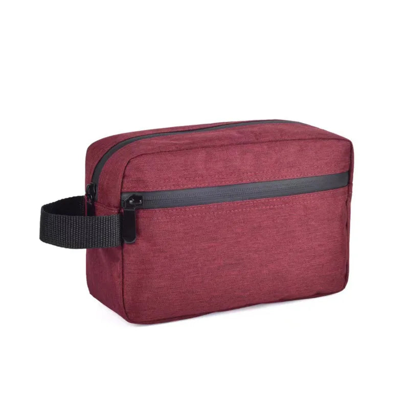 Maliben | Nylonéa Toiletry Bag Unisex | Water-Repellent | Canvas Design With Leather Handle | For Travel & Everyday Use