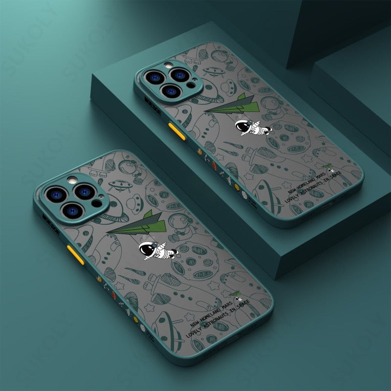 Maliben | Space Road Relax Astronaut Iphone Case