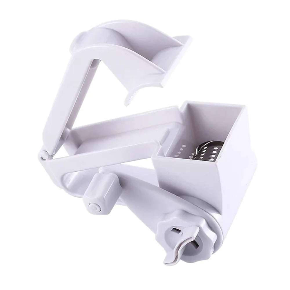 Maliben | Rollagrate Cheese Grater | Manual Drum Grater With Crank | Stainless Steel & Abs | For Cheese, Nuts & Chocolate
