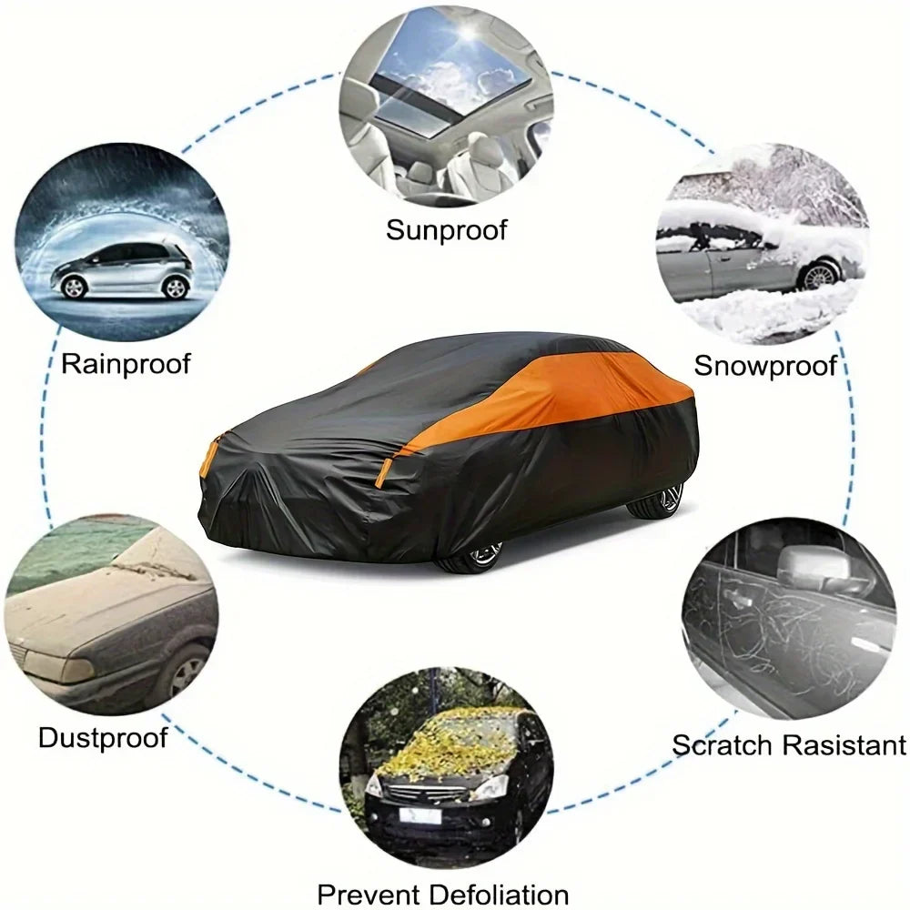 Maliben | Car Cover Carvion | Waterproof & Uv Protection | For Suv & Sedan | 190t Polyester
