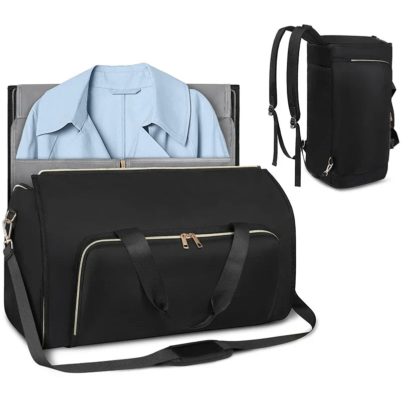 Maliben | Voyatura Flexpack | Foldable Travel Bag With Suit Compartment | 53 L | 3-In-1 Backpack, Shoulder Bag & Duffel Bag