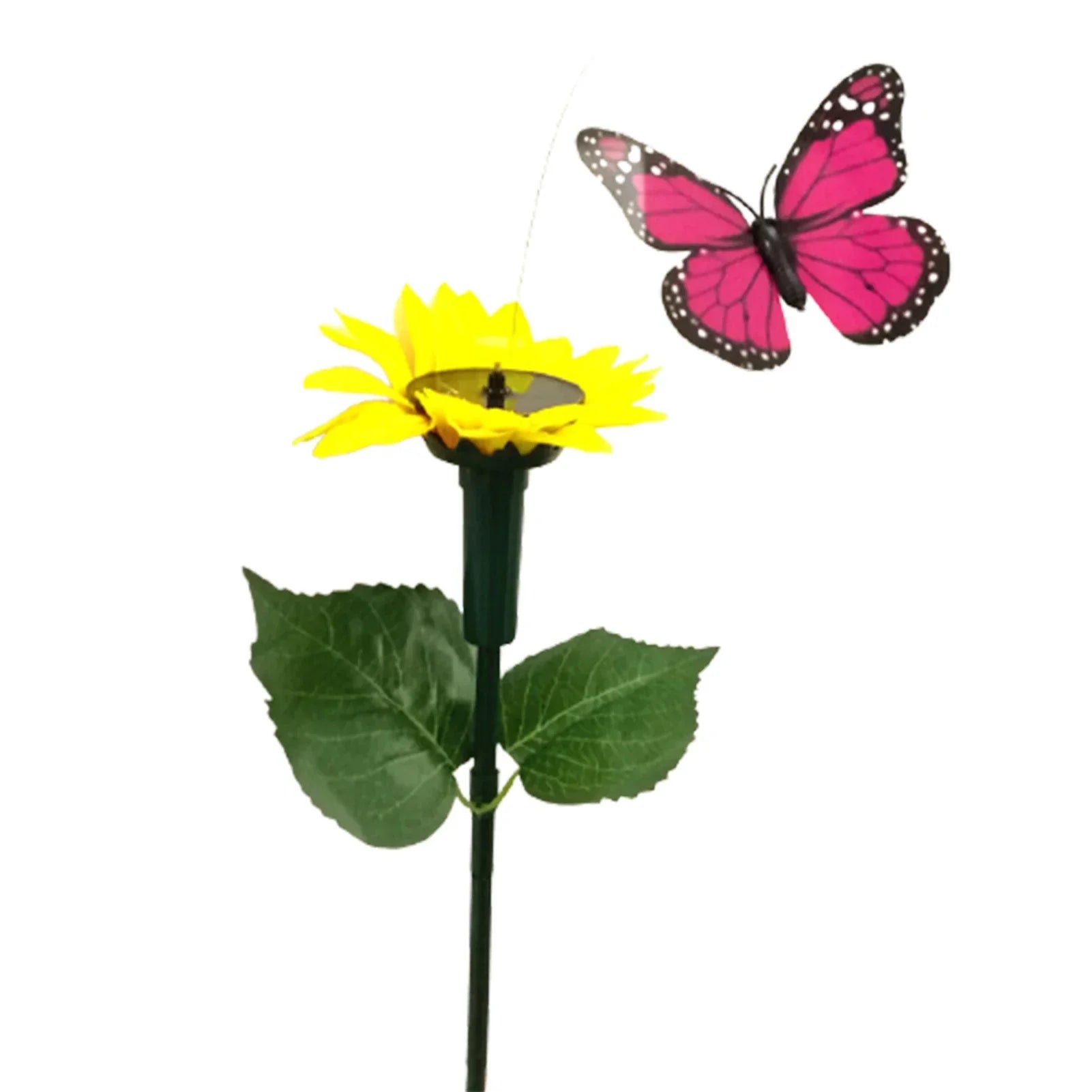 Maliben | Solavia Sunflower Garden Stake | With Rotating Butterfly Or Hummingbird | Solar Decor For Garden & Potted Plants | 20×20×10 Cm