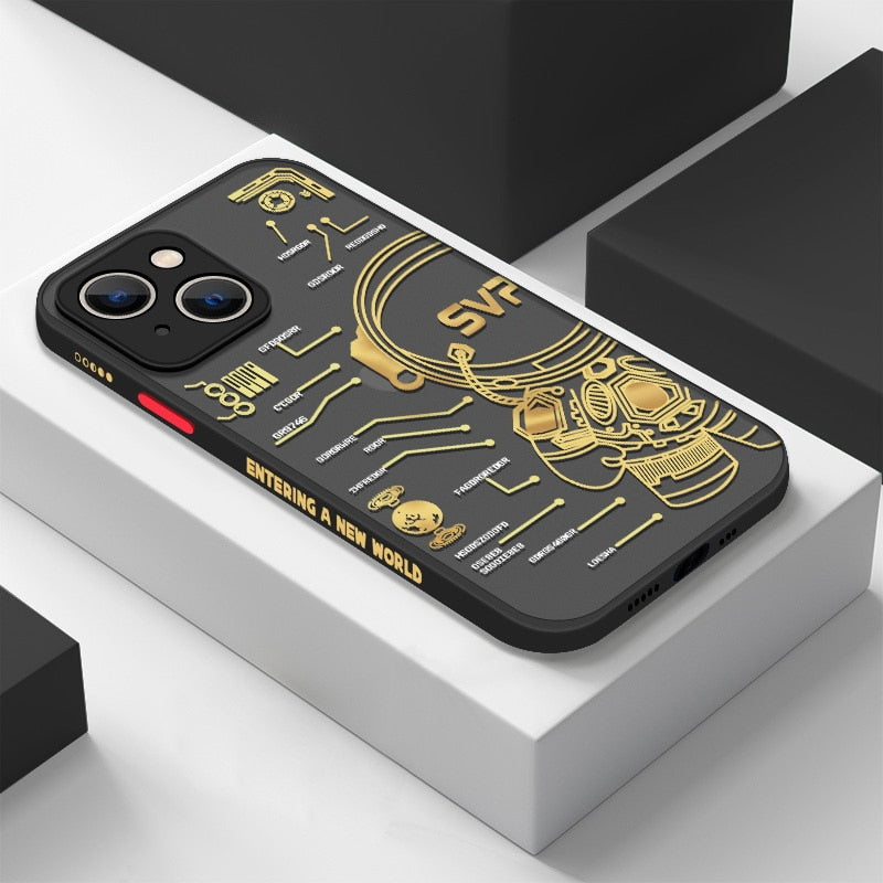 Maliben | Space Road Relax Astronaut Iphone Case