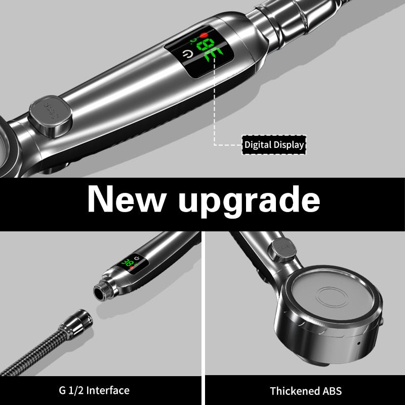 Maliben Shower head with temperature display on sale
