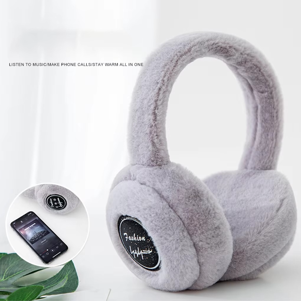Maliben | Wireless Plush Earphones With Bluetooth 5.2 And Warm Fur Design