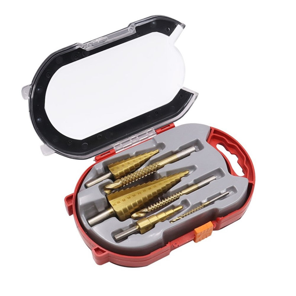 Maliben | 6-Piece Titanium Drill Bit Set | For Precise Drilling Through Metal, Wood, And Other Materials
