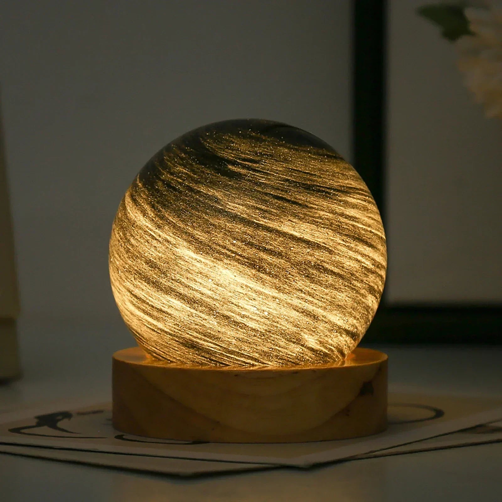 Maliben | Cosmicglow - Mini Night Lights 3d - Solar Decoration Led - Galaxy Ambiance