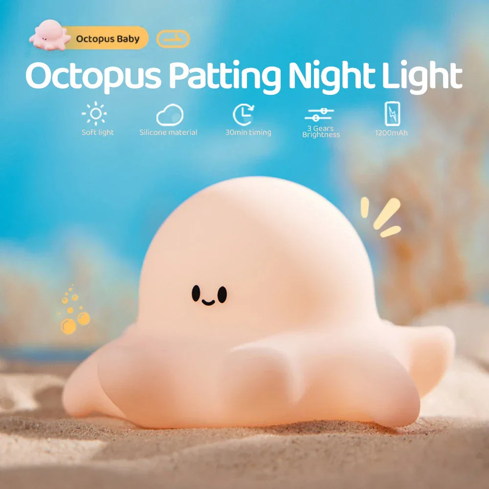 Maliben | Lumisoft Led Night Light | Soft Silicone | Extra Long Battery Life | Usb Rechargeable