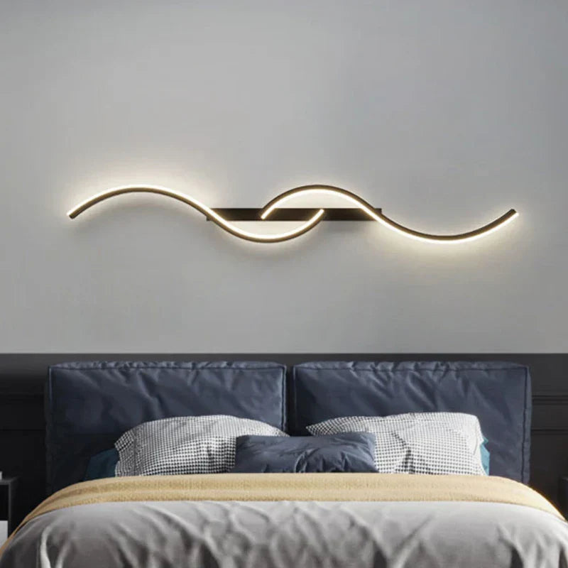 Maliben | Lumistripes | Modern Led Wall Lamp | MInimalist Wall Lamp in Stripe Design | Indoor Lighting For Bedroom & Living Room