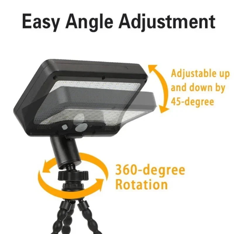 Maliben | Flexible Tripod Solar Powered Motion Sensor Outdoor Light