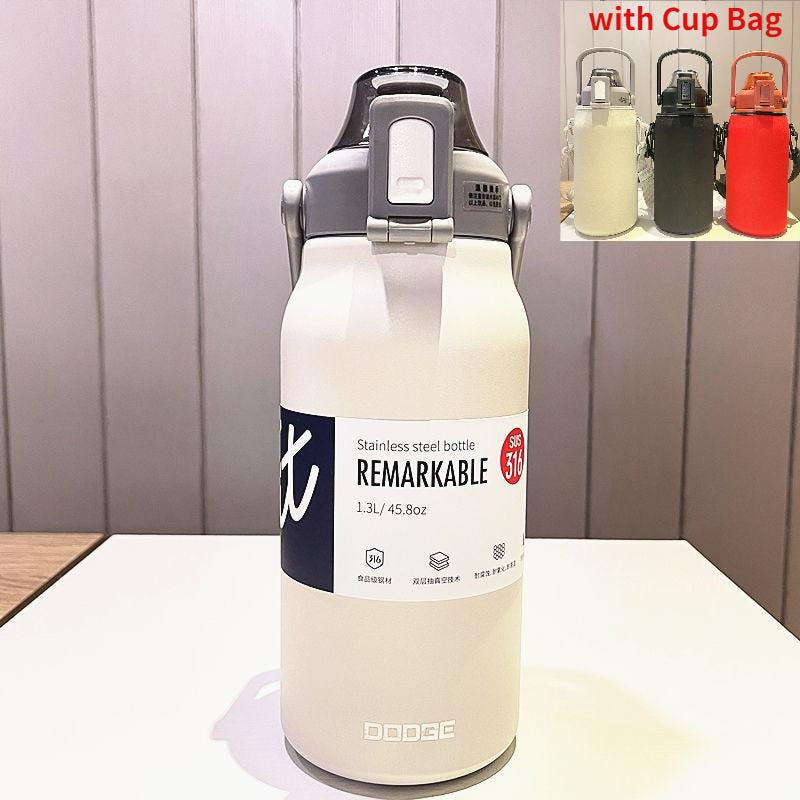 Maliben | StaInless Steel Built-in Straw Camping Thermos