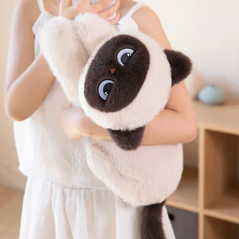 Maliben | Momo The Long Kawaii Siamese Cat Plush