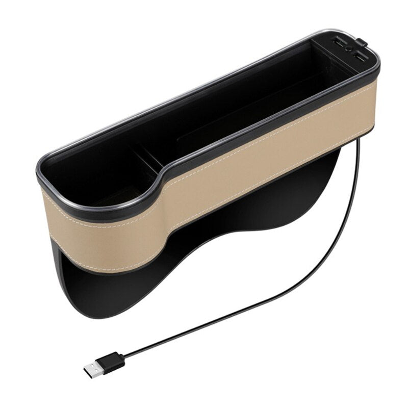 Maliben | Usb Charging Led Car Seat Gap Organizer