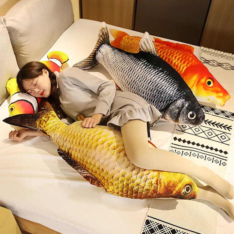 Maliben | Giant Fish Plush Realistic Pillow