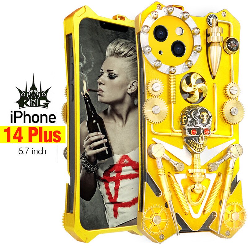 Maliben | Mechanic Skull Cyberpunk Style Iphone Case