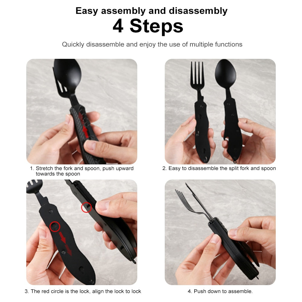 Maliben | 4in1 Easy Cary Travel Cutlery Tool