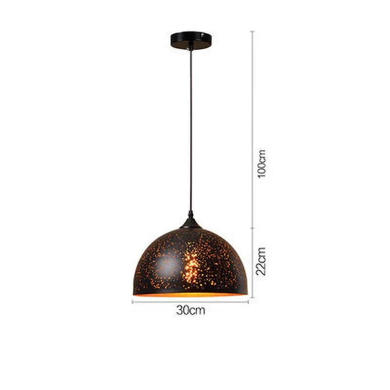 Maliben | VIntage Iron Pendant Lamp in Scandinavian Retro Loft Style