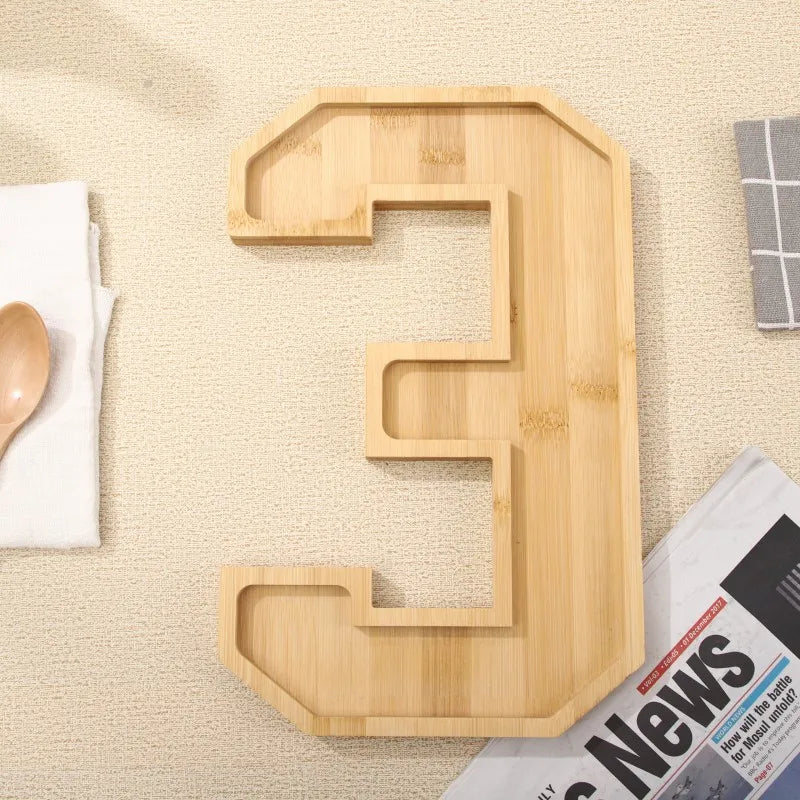 Maliben | Wooden Numbers Serving Tray