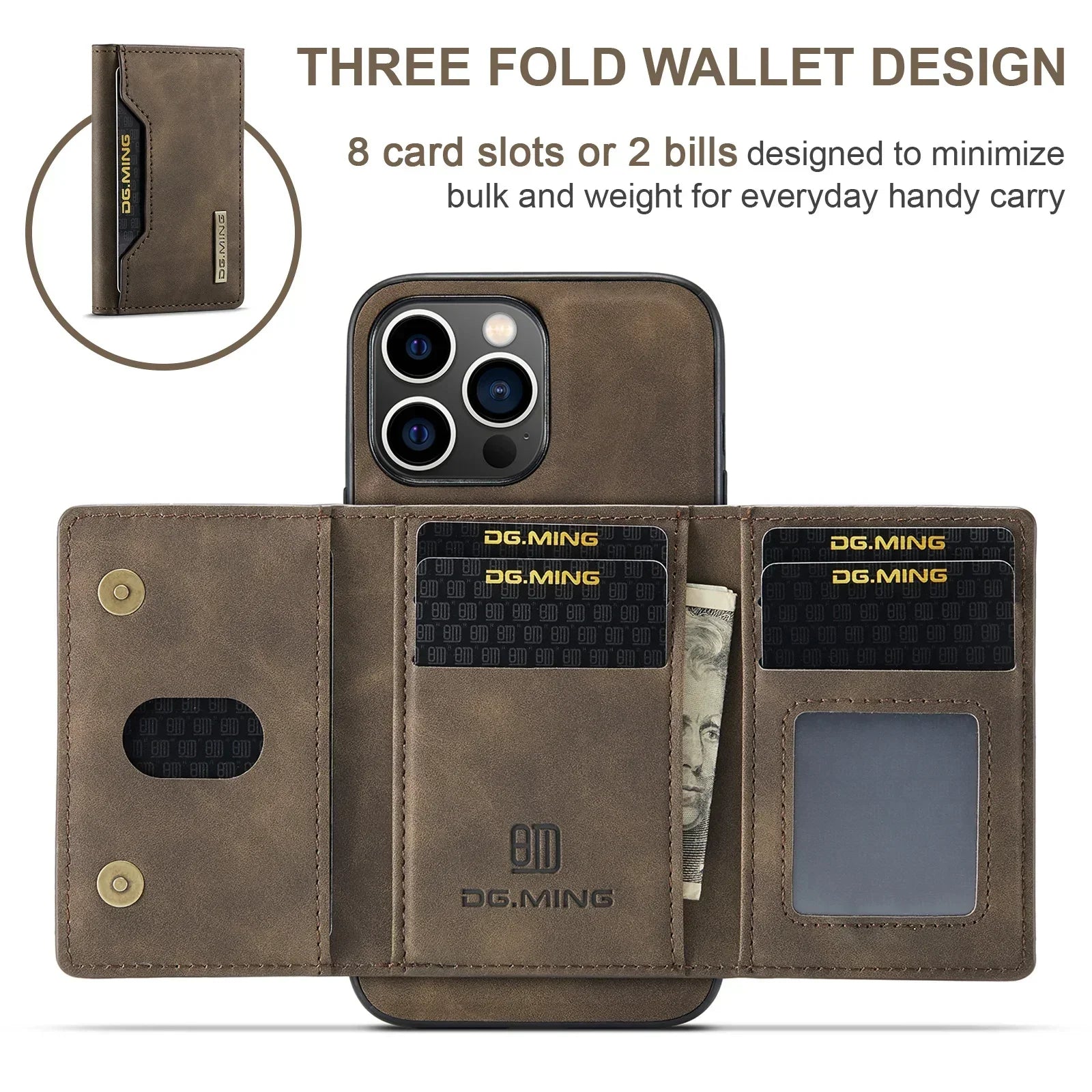 Maliben | 2-In-1 Iphone Case With Detachable Wallet