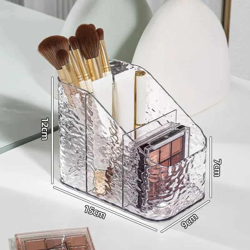 Maliben | Make-Up Organizer Box Clarylux | Water Wave Design | Large Capacity | Open Trapezoidal Shape