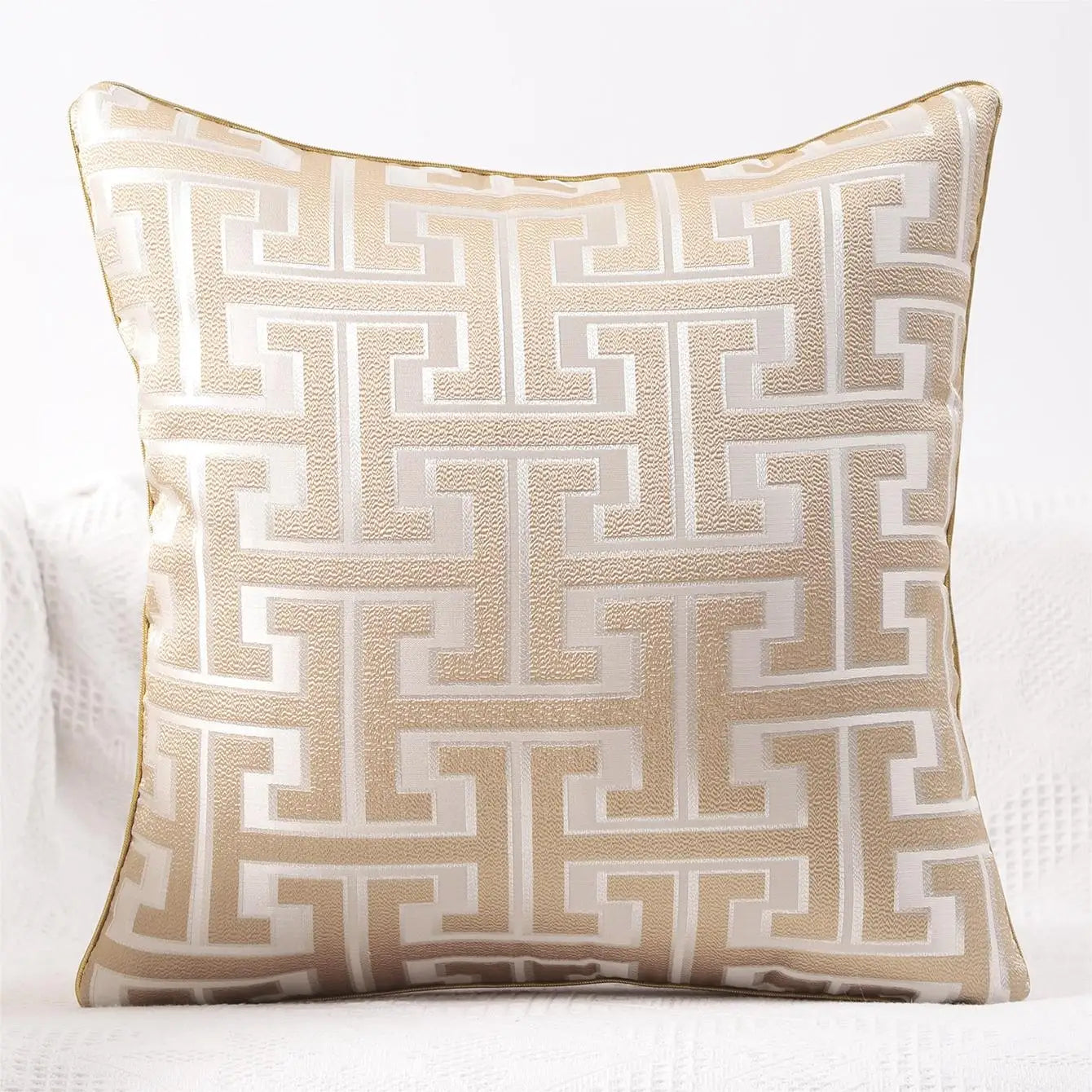 MAliben | Serenité Luxe Cushion Cover - Striped Cushion Cover For a Warm Home