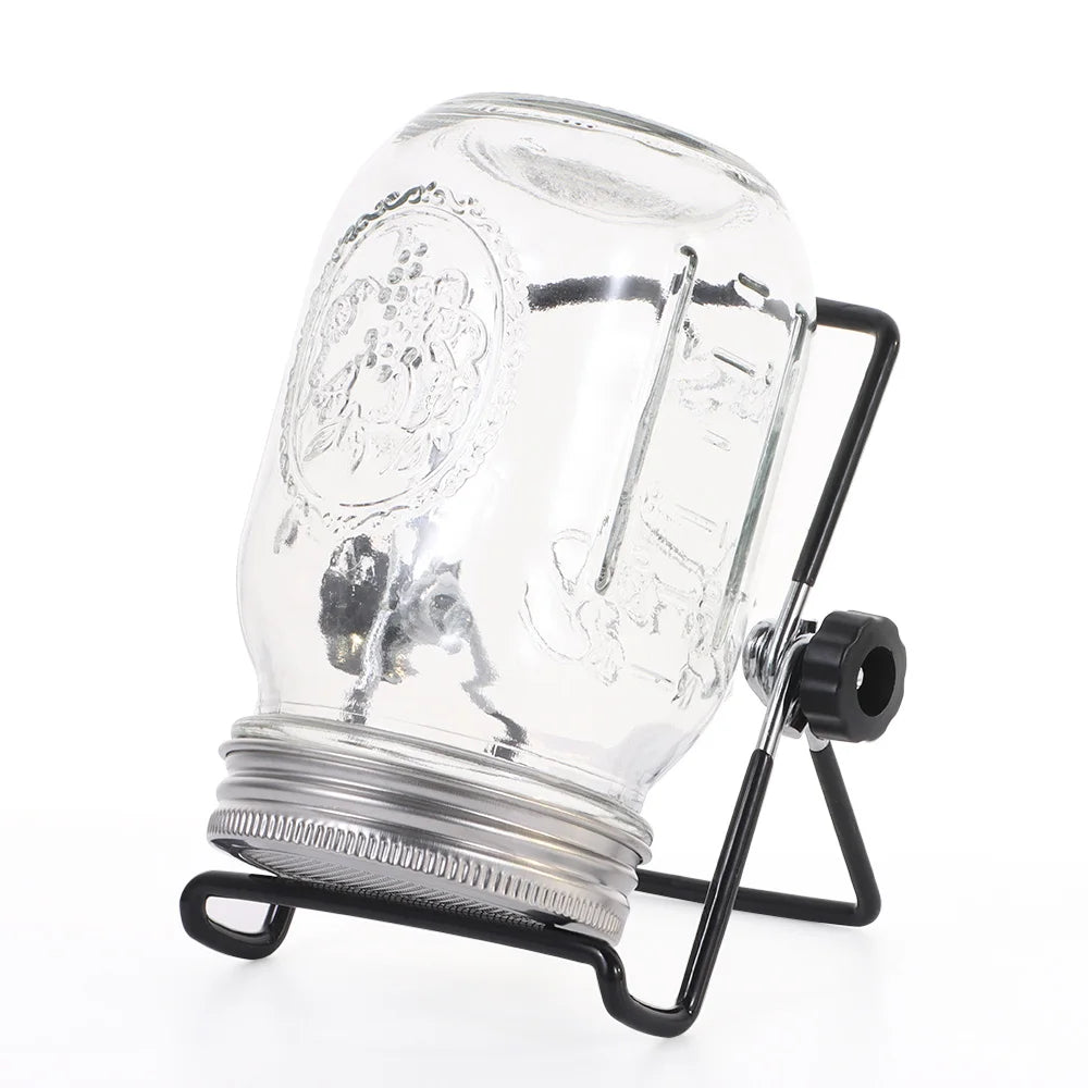 Maliben | Vitakeim Sprouting Jar Set | Stainless Steel Strainer Lid | For Fresh Sprouts At Home | 16oz & 32oz