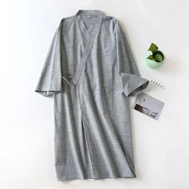 Maliben SleepRobe – Cotton Nightgown for Men 2024