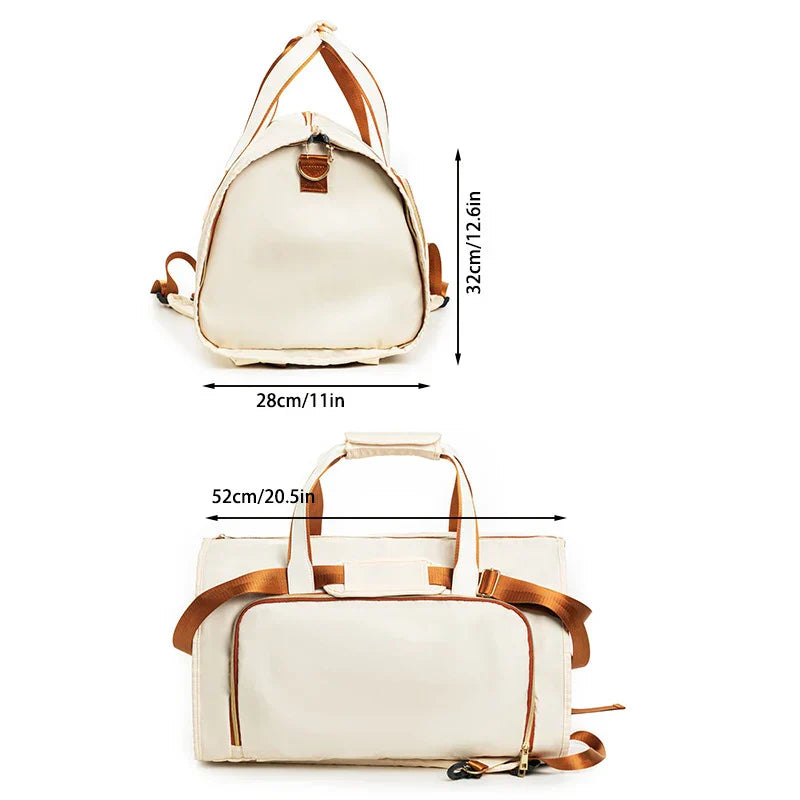 Maliben | Voyatura Flexpack | Foldable Travel Bag With Suit Compartment | 53 L | 3-In-1 Backpack, Shoulder Bag & Duffel Bag