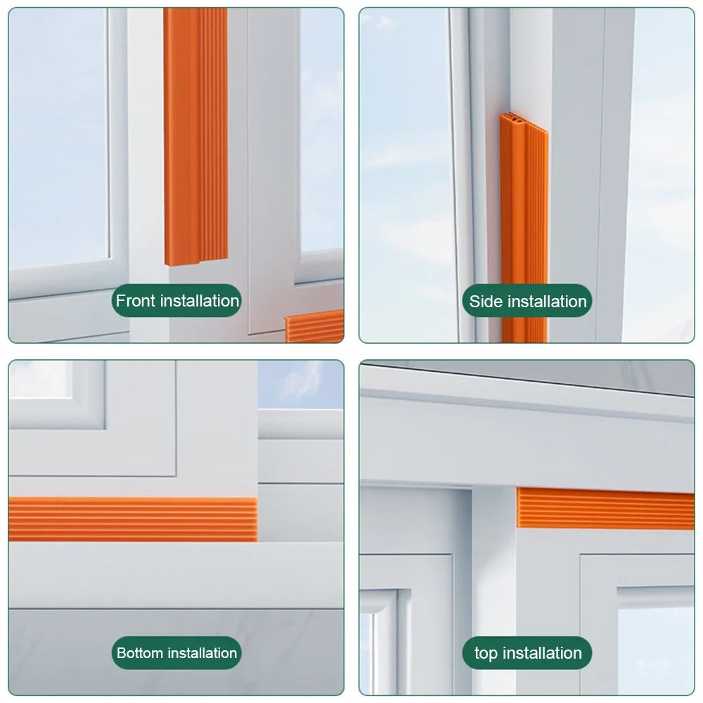 Maliben | Door Seal Silentseal Pro | Pvc Draft Stopper Without Adhesive | Soundproof & Energy-Saving | Washable & Customizable