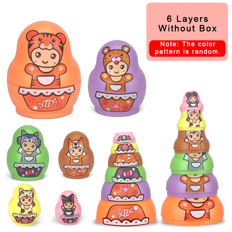 Maliben | Educational Colorful Kids Matryoshka Dolls