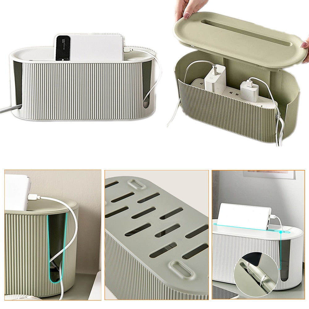 Maliben | Design Storage Box | Organizer For Cables, Adapters, And Power Strips