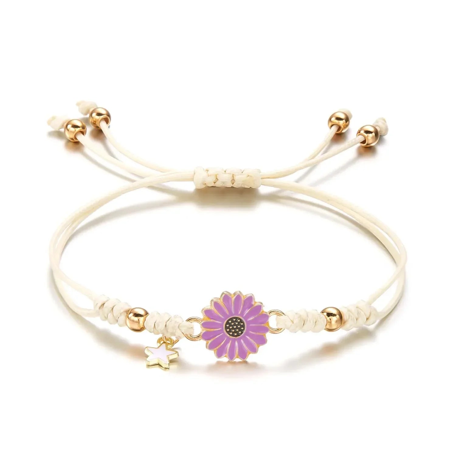 Maliben | Braided Feminine Flower Star Bracelet