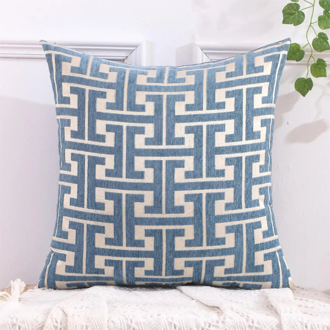 MAliben | Serenité Luxe Cushion Cover - Striped Cushion Cover For a Warm Home